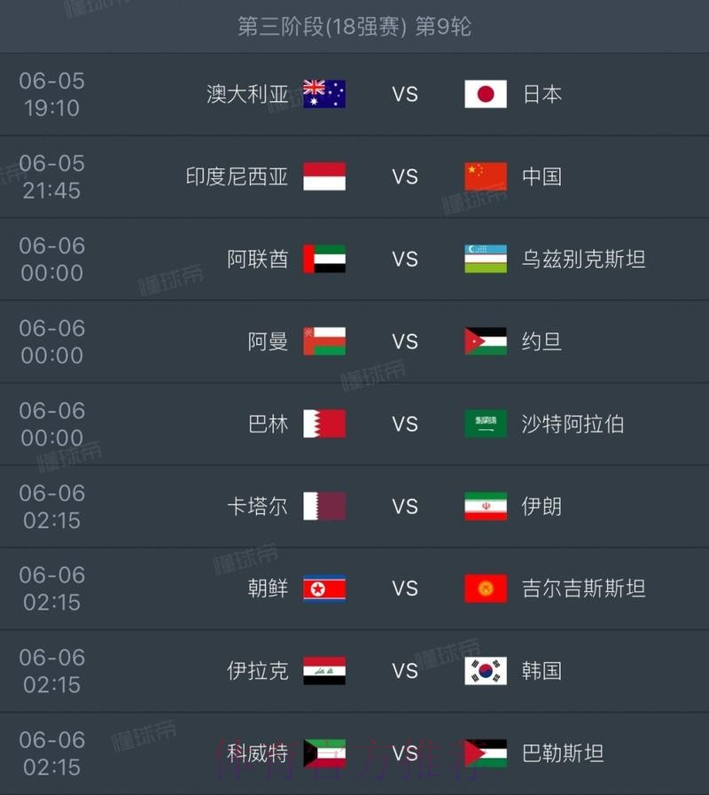 世界杯每日赛程 世界杯每日赛程